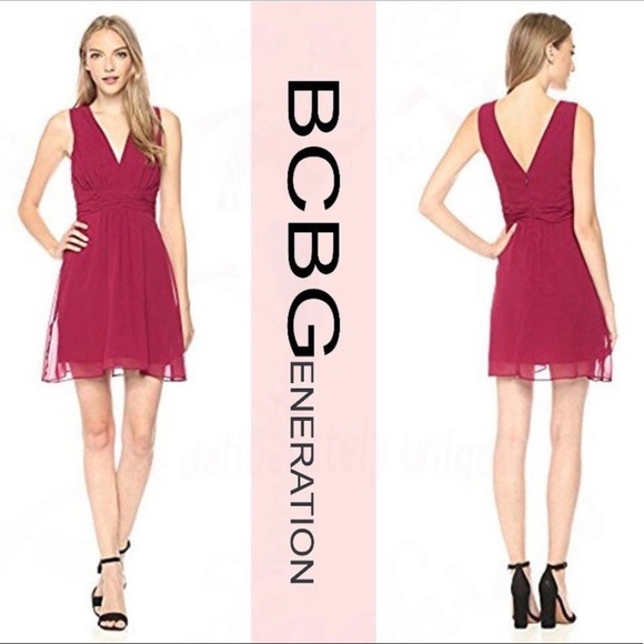 NWT BCBGENERATION Garnet Empire Waist Mini Dress Size 4 - Picture 1 of 14